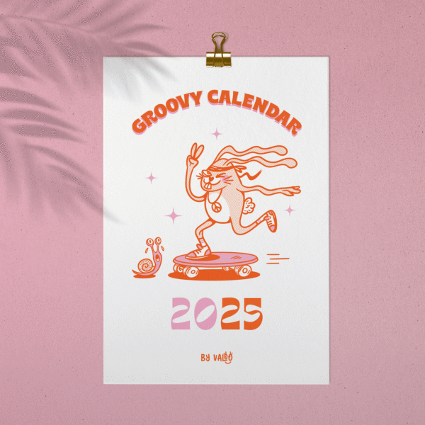 Calendrier "Groovy Bunny" 2025