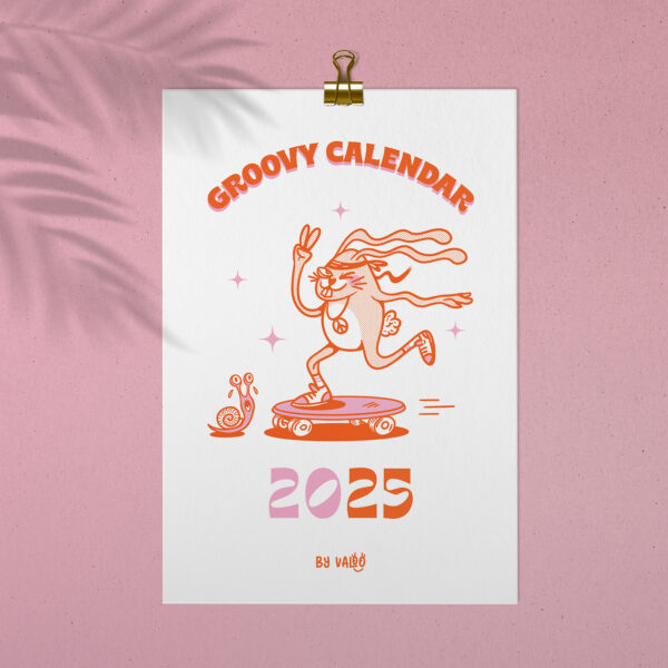 Calendrier "Groovy Bunny" 2025 – Image 2